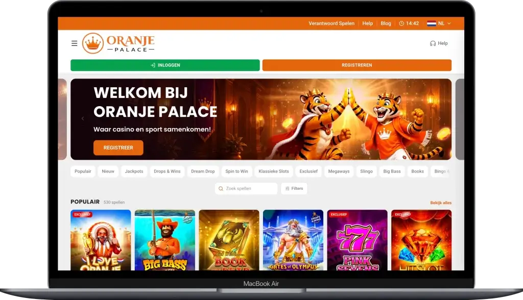Oranje Palace — casino zonder cruks